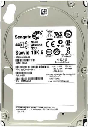 Жорсткий диск Seagate Savvio 600Gb 10000rpm SAS 6 Gbit/s (ST600MM0006)