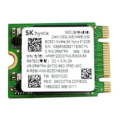 SSD накопичувач SKhynix BC501 256Gb NVMe PCIe M.2 2230 (HFM256GDGTNG-83A0A)