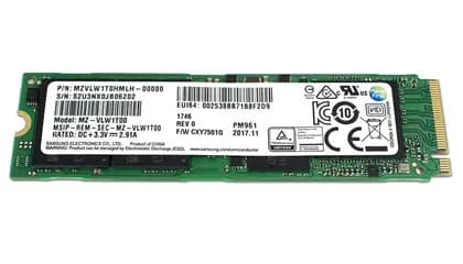 SSD накопичувач Samsung PM961 256GB PCIe NVMe M.2 Gen3x4 (MZ-VLW2560)
