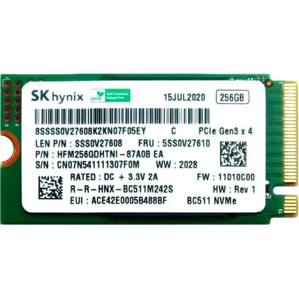 SSD накопичувач SKhynix BC511 256GB PCIe NVMe M.2 (HFM256GDHTNI-87A0B EA)