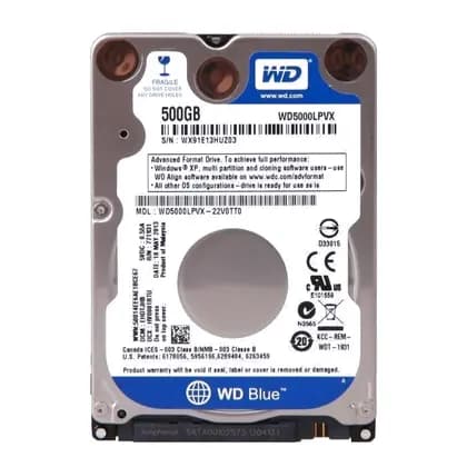 Жорсткий диск Western Digital Blue 500GB 5400rpm 16MB (WD5000LPCX) 2.5 SATA III