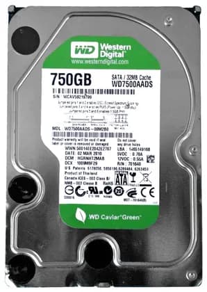 Жорсткий диск Western Digital Caviar Green 750GB IntelliPower 32MB (WD7500AADS) 3.5" SATA II