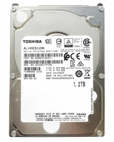Жорсткий диск Toshiba AL14SE Series 1.2Tb 10000rpm SAS 12 Gbit/s (AL14SEB120N)