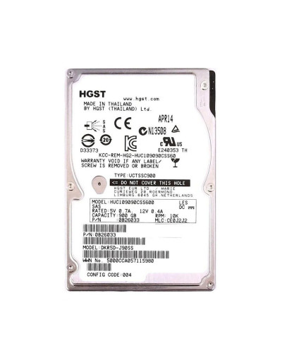 Жорсткий диск HGST Ultrastar C10K900 900Gb 10000rpm 6G SAS 2.5 (HUC109090CSS600)