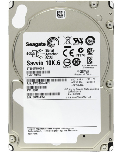 Жорсткий диск Seagate Savvio 600Gb 10000rpm SAS 6 Gbit/s (ST600MM0006)