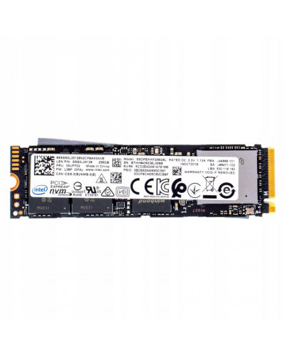SSD накопичувач Intel 256GB PCIe NVMe M.2 Gen3x4 (SSDPEKKF256G8L)