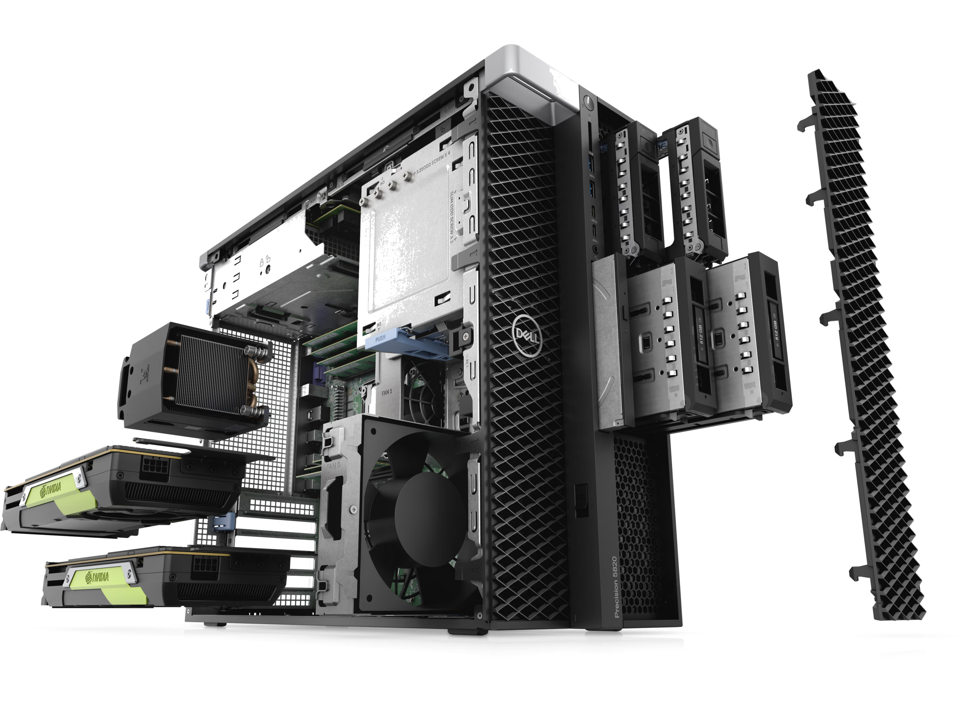 Робоча станція Dell Precision T5820 ( Xeon W-2125 32GB DDR4 NVME SSD 256GB QP2000 ) фото 3