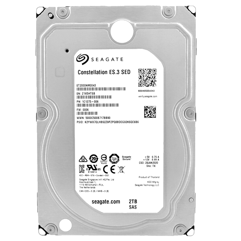 Жорсткий диск Seagate Constellation ES3 3TB 7200rpm SAS 6 Gbit/s (ST2000NM0043)