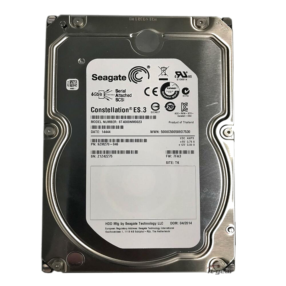 Жорсткий диск Seagate Constellation ES3 4TB 7200rpm SAS 6 Gbit/s (ST4000NM002З)