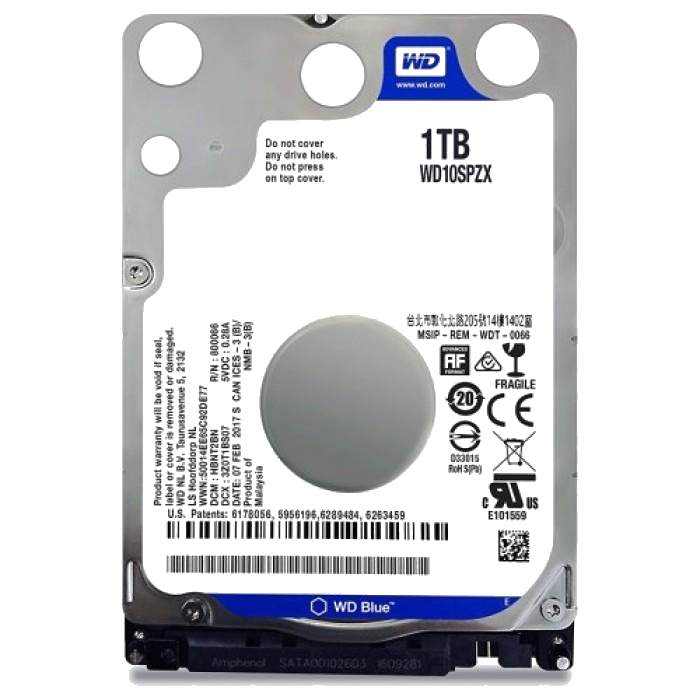 Жорсткий диск Western Digital Blue 1TB 5400rpm SATA III (WD10JPVX)