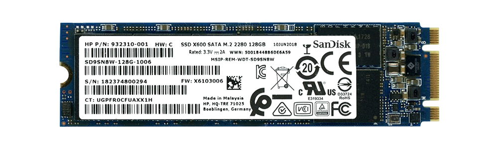 SSD накопичувач Sandisk X600 128Gb M.2 SATA (SD9SN8W-128Gb-1006)