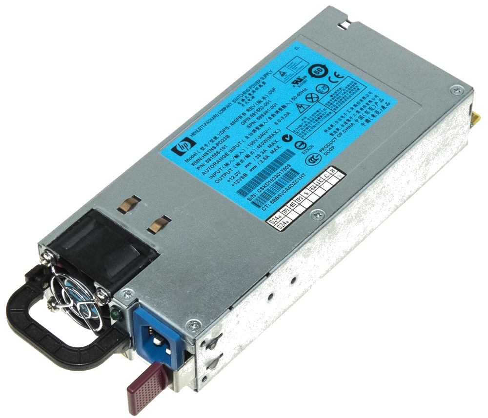 Блок живлення HPE Power Supply 460W Platinum 599381-001