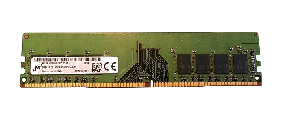 Оперативна пам'ять Micron 8GB 1Rx8 PC4-2666V-UA2-11 Non-ECC