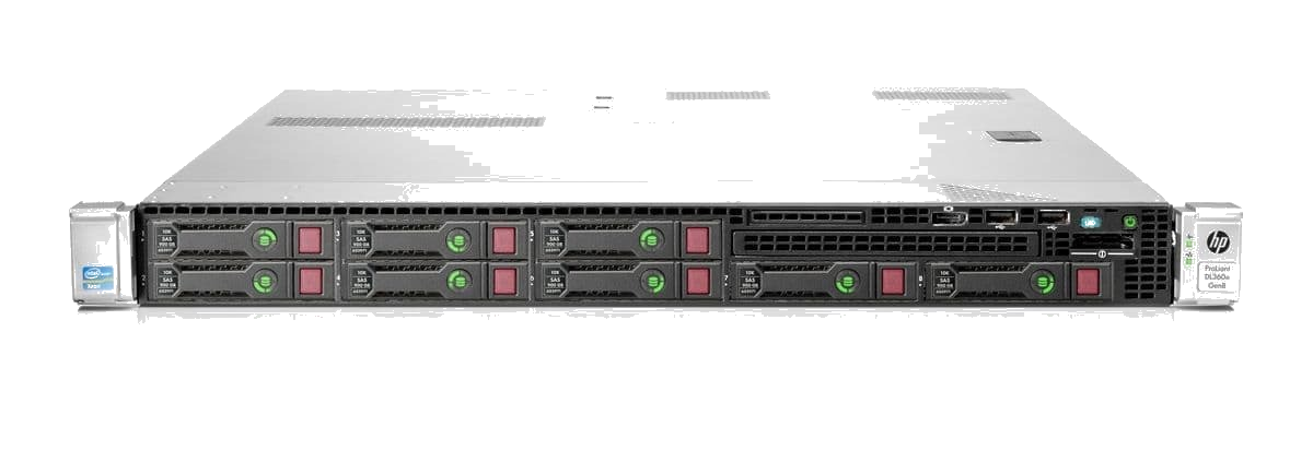 Сервер HPE ProLiant DL360p Gen8 8SFF ( 2x E5-2630 32GB DDR3 P420i 331FLR 2x 460W Platinum )