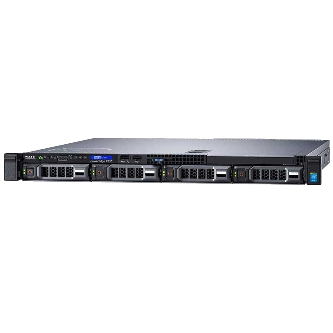 Сервер Dell PowerEdge R230 4LFF ( 1x Xeon E3-1230v6 8GB DDR4 S130 Broadcom 5720 1x 250W Bronze )